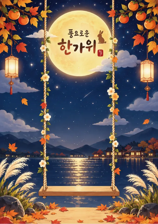 추석 그네 포토존